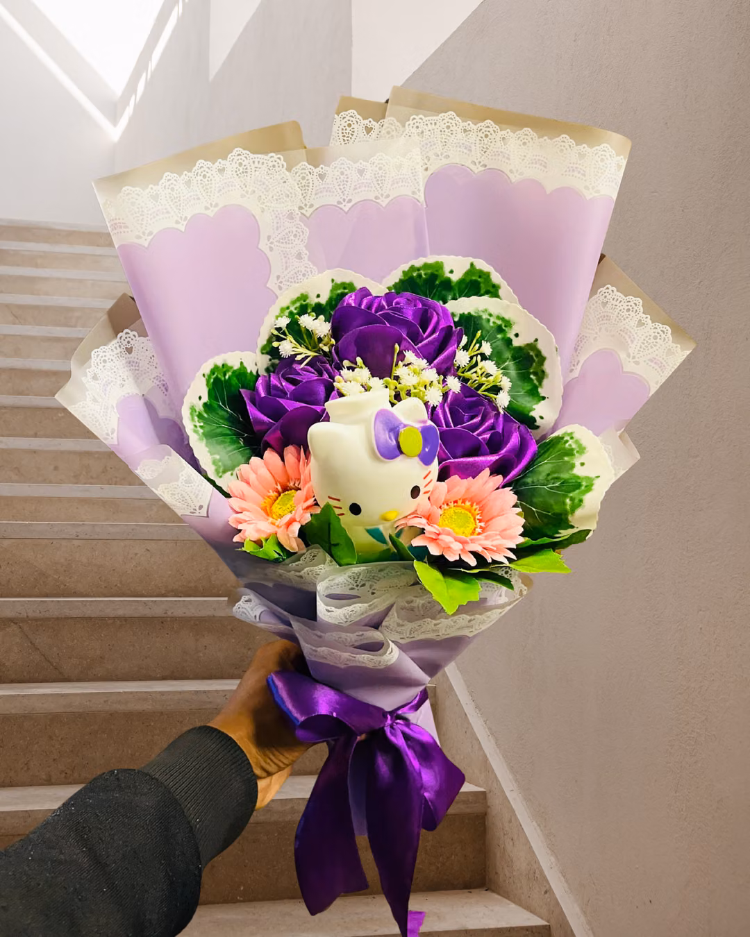 teal turquoise & copper luxe bouquet | unique birthday flowers dhaka — photo 1