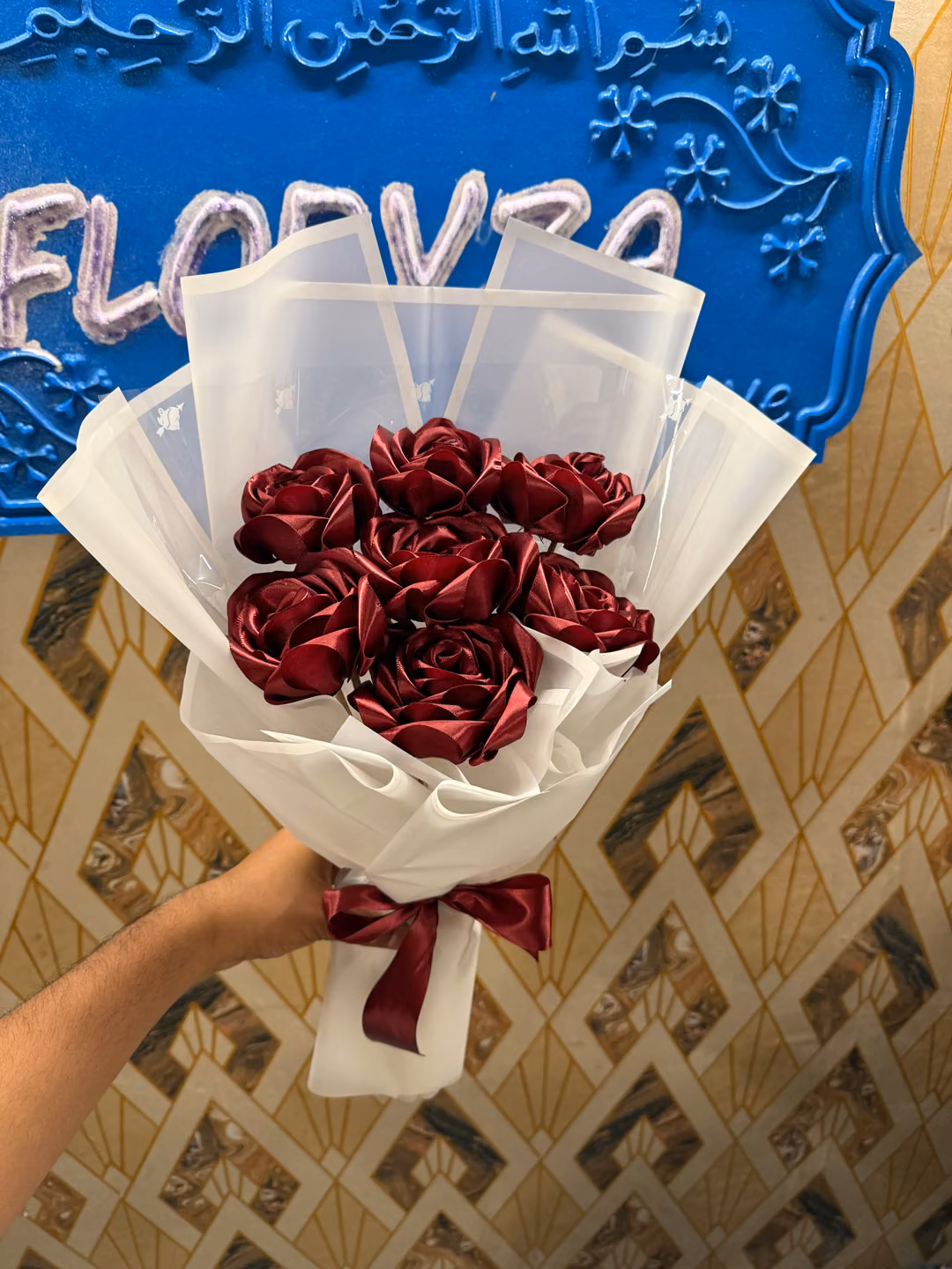 bold red rose bouquet deluxe | premium valentine's day flowers bangladesh — photo 1