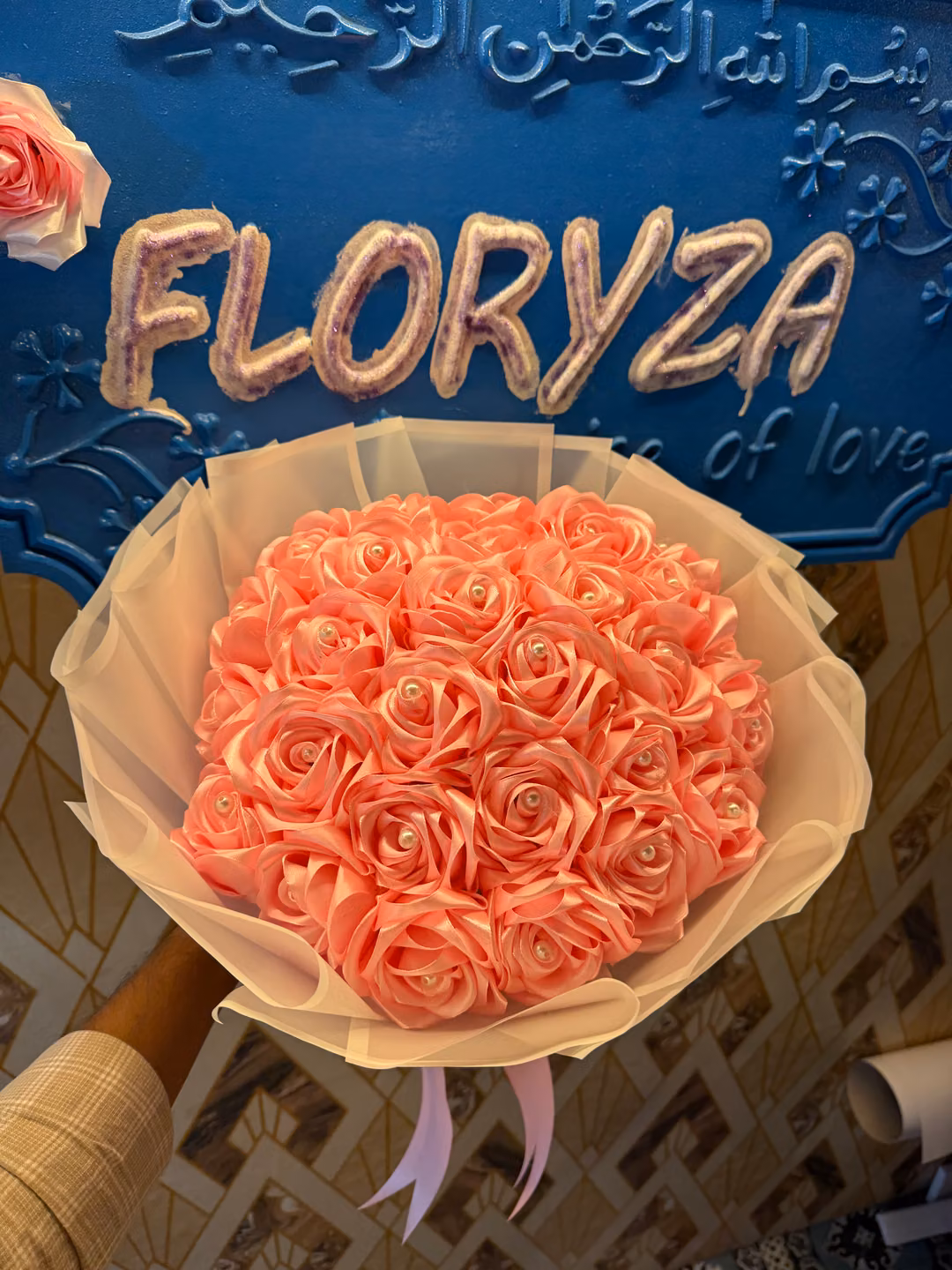 luxury pink flower arrangement grand | premium wedding flowers bangladesh — photo 2