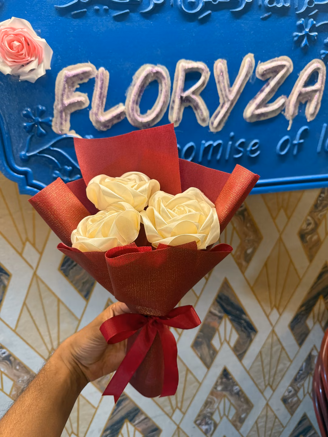 white rose bouquet petite | elegant white flowers delivery bangladesh — photo 1