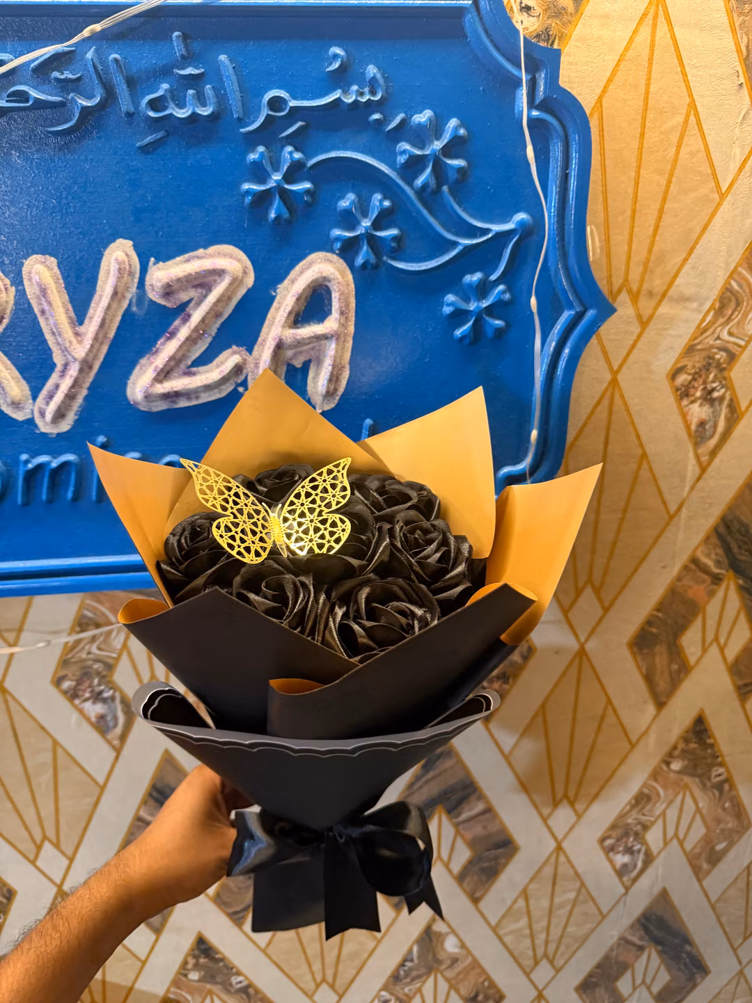 black rose bouquet | exotic anniversary flowers dhaka bangladesh — photo 1