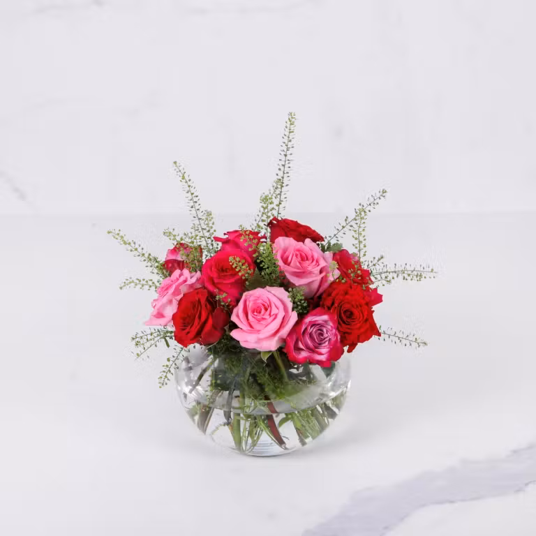 mix vase flower