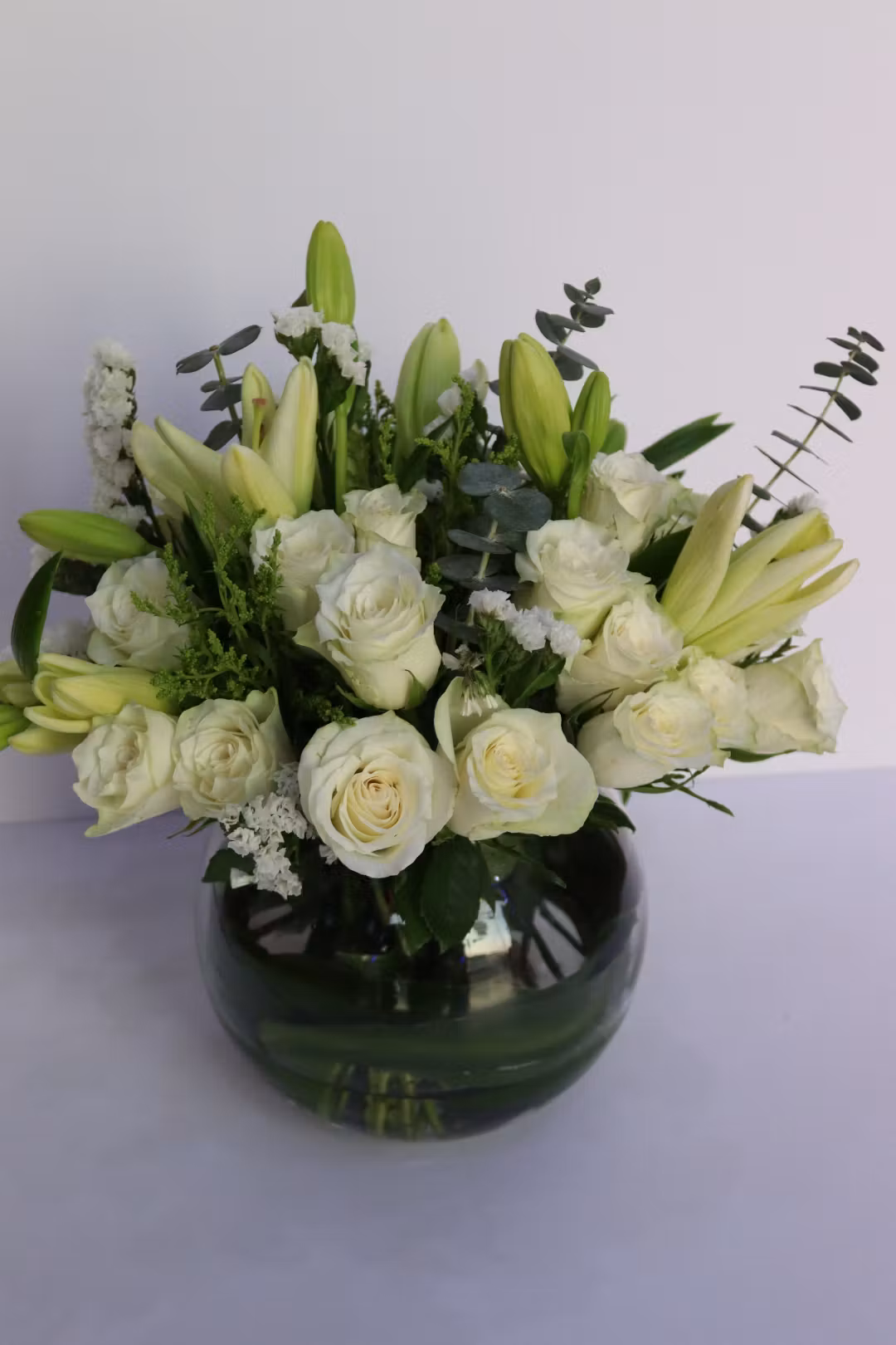 white mix flower