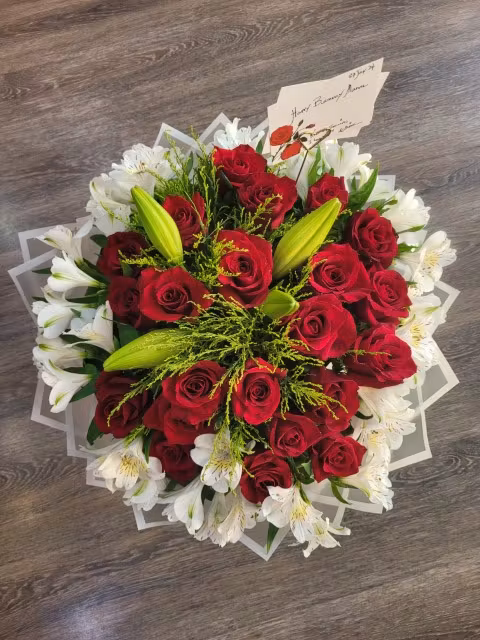 white red