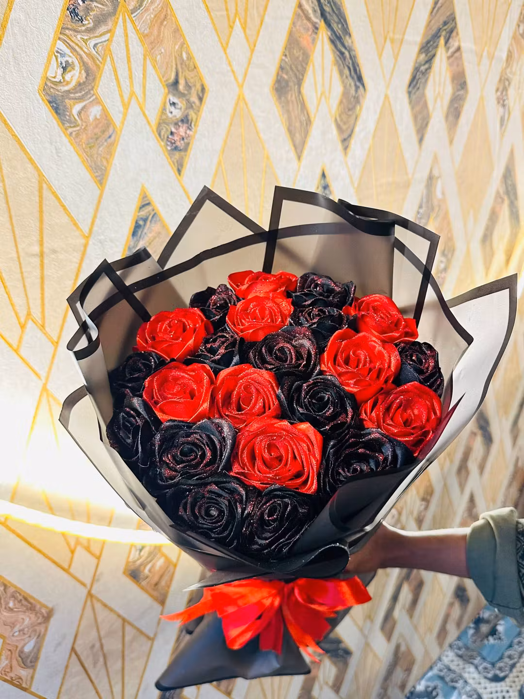 romantic red rose bouquet premium
