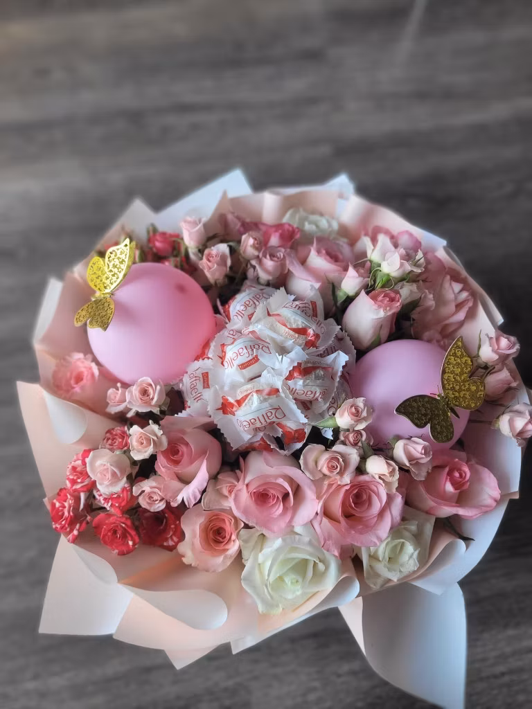 pink boquet 
