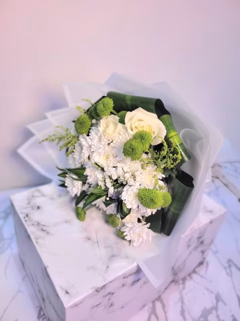 classic white & green